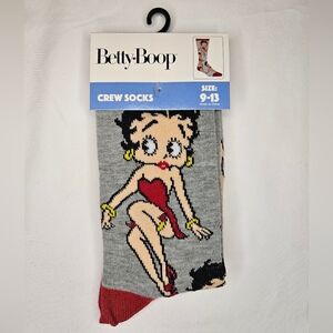 Betty Boop Crew Socks NWT